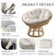 WOWMAX Papasan Chair Cushion （No chair）
