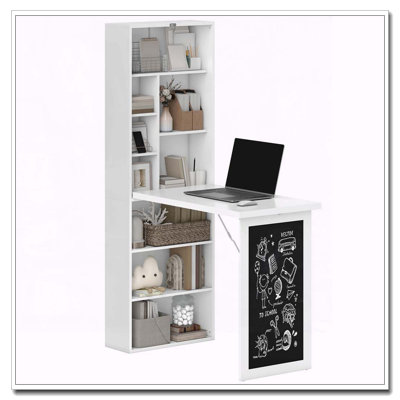 Bureau pliable convertible avec tableau noir