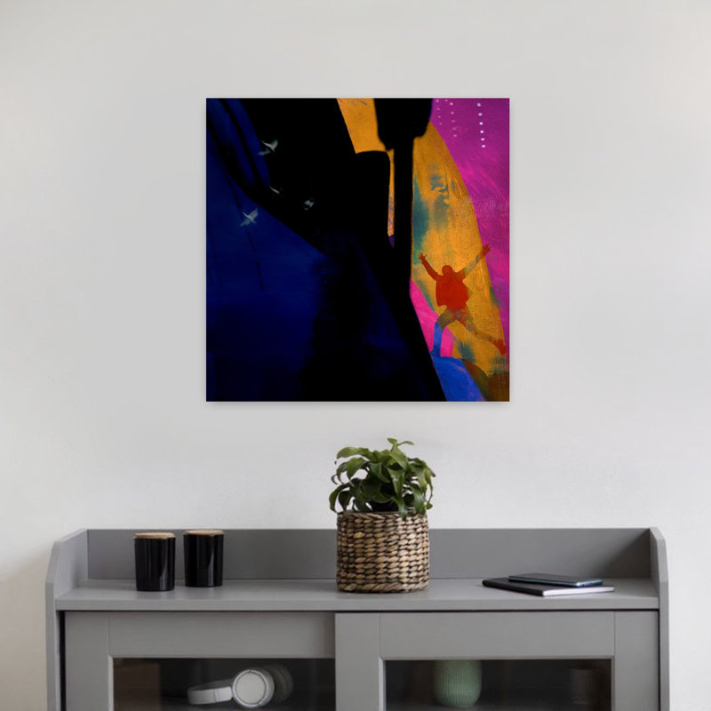 Art contemporain, art contemporain abstrait, H 18 po x l 18 po