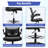 Ergonomic Desk Chair, Mesh Home Office chair, Swivel Desk, Computer Chair with Lumbar Support, Height Adjustable with Foot Ring-1047469245