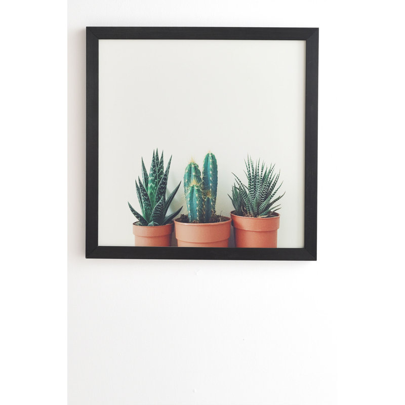 « poted plantes », reproduction de photo, H 20 po x l 20 po x P 2 po, Armature en bambou, Pas de tapis