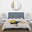 Ensemble de housse de couette gris et jaune minimalisme pureté de la forme I - Minimalisme-107146846