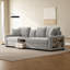 Canapé modulaire 3 places 111,8 po avec accoudoirs de rangement et console centrale pour le salon-662792609