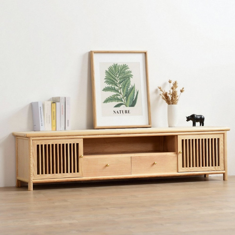 Meuble télé moderne et écologique, H 19,7 po x L 70,9 po x l 17,7 po