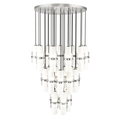 Lustre à niveaux multiples 27 lumières Bryelle