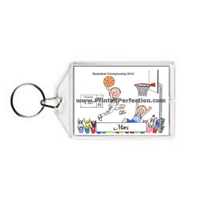 Joueur de basketball personnalisé - Porte-clés en acrylique pour homme, Oui