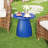 Round Patio Side Table, Metal Steel Outdoor Side Table, Patio Accent End Table-1450385994