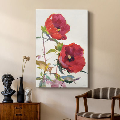 Hibiscus Glow I -Custom Wrapped Gallery Cavas