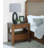 Maderia 2-Drawer Nightstand Bedside Table Walnut