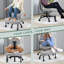 Chaise de bureau ergonomique avec repose-pieds réglable pour les jambes croisées, chaise de bureau à roulettes pour le bureau personnel, la méditation et le TDAH-1253798153