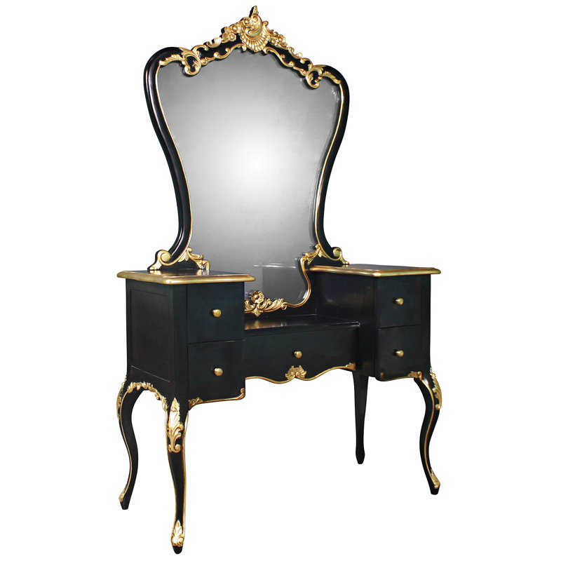 Coiffeuse avec miroir Rococo Isabella