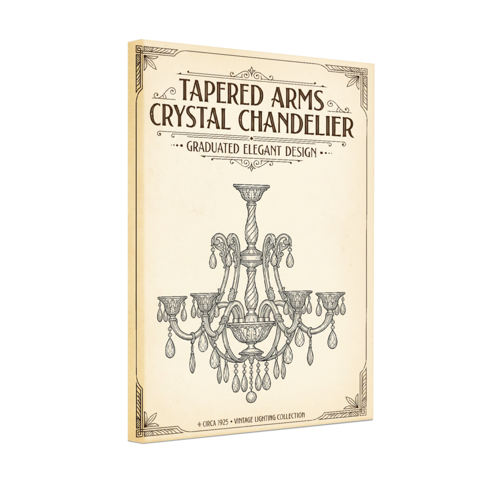 Astoria Grand Fashion Tapered Arms Crystal Chandelier Graduated Elegant ...