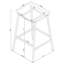 Staten Chrome Backless Bar Stool(Only Dining Chairs)-2050247871