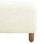 Repose-pieds confortable, blanc
