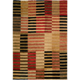Stockton Wool Geometric Area Rug in Beige
