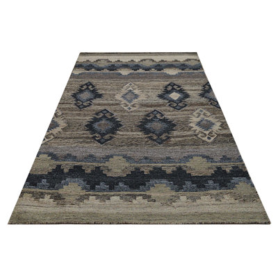 Southwestern Wool Hand Woven Area Rug
