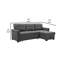Canapé-lit et chaise longue réversible de 84 po Elleanna-413158938-423788077