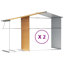 Brysin Garden Shed 277x279x179 cm Galvanised Steel-402864664
