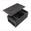 Table basse traditionnelle à plateau relevable rustique avec rangement brun