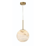Luminaire suspendu 1 lumière DEL Kepler en or
