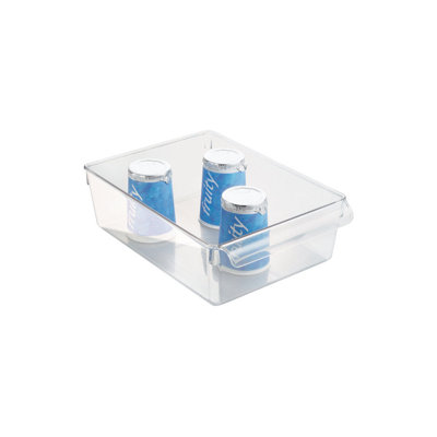 Bac de rangement iDesign 69630, 8,9 cm (H) x 20,3 cm (L) x 29,2 cm (P), empilable et transparent