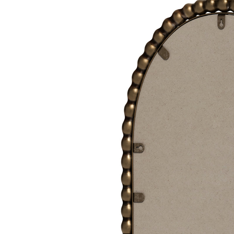 Miroir ovale antique en fer de style antique, or, Bronze