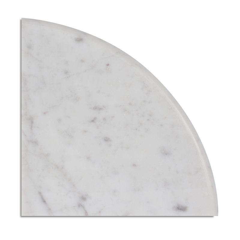 Tablette flottante Carrara, Blanc de Carrare