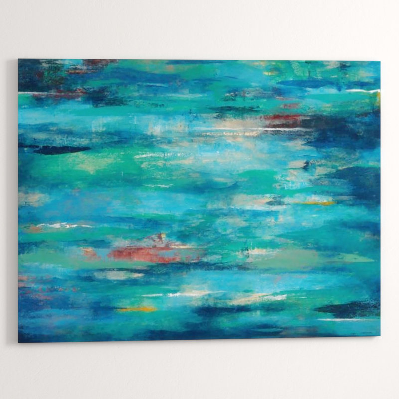 Deep Print by Lillie Barlow, Knife Gel, 40" H x 52" W x 1.5" D