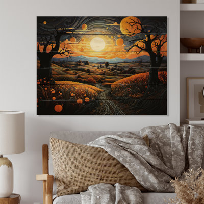 " Countryside The Pumpkin Field II "