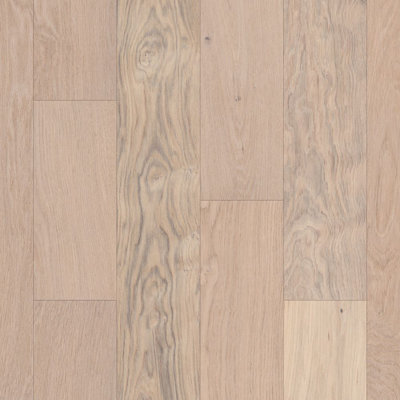Plancher de bois franc d'ingénierie brossé l 7 1/2 po x T 12 mm