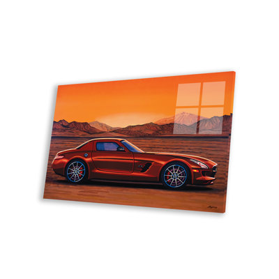 «Mercedes Benz Sls Amg Gt», édition finale sur plastique / acrylique par Paul Meijering, peinture