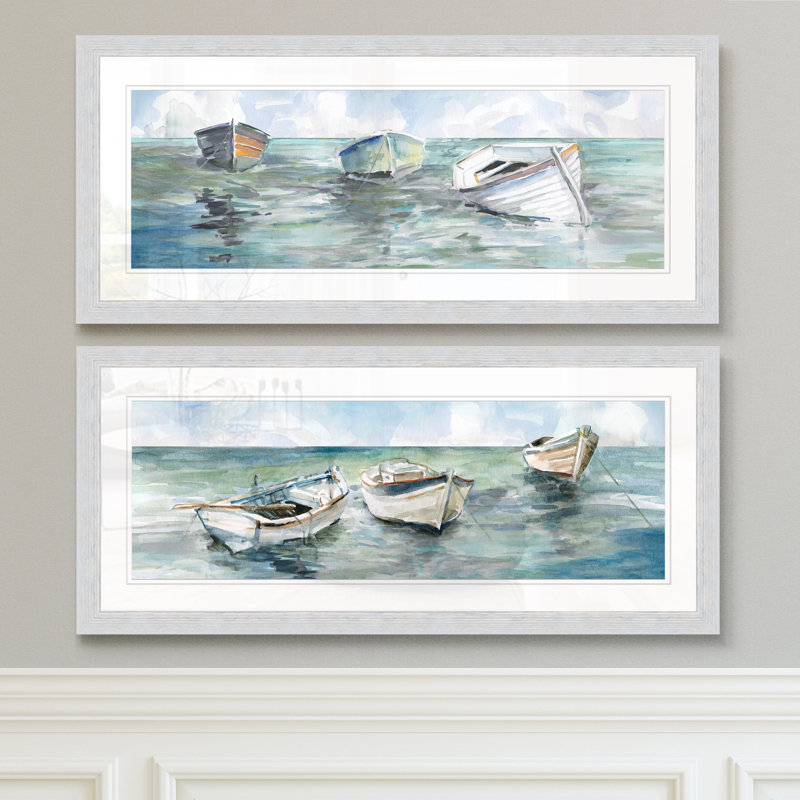 Cadre photo, ensemble de peintures sur papier, Blanc