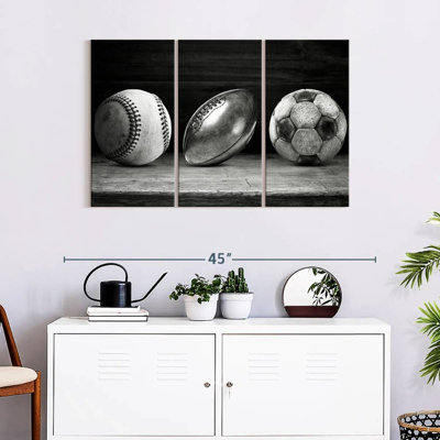 Ballons de sport - Ensemble de 3 toiles tendues