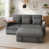 Chenille gris foncé