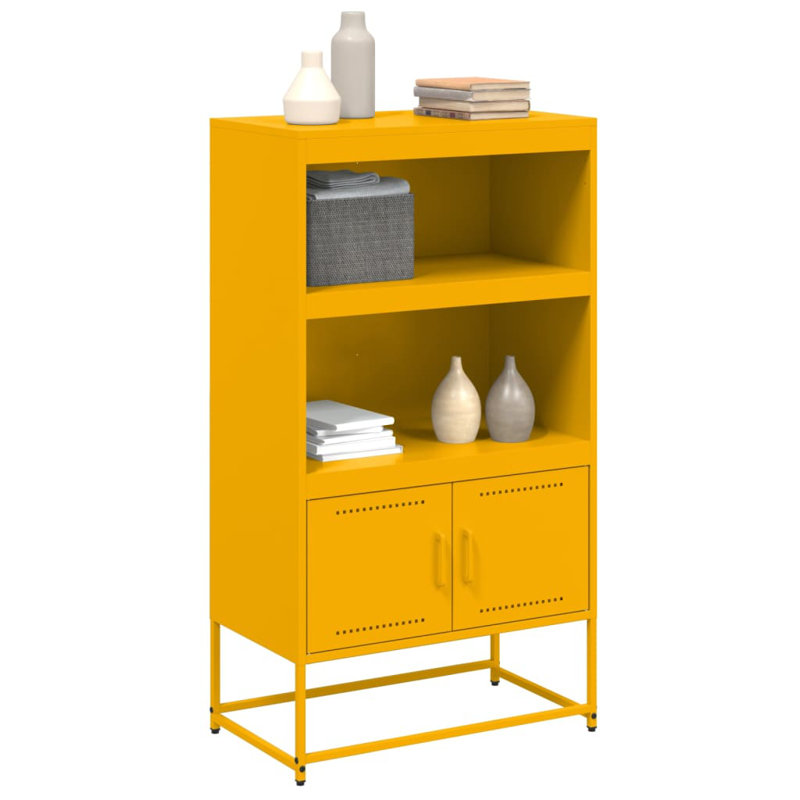 Akaylia 107cm H x 69cm W Bookcase, White