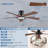52" Flush Mount Ceiling Fan With Rgb Ring Light-968405959-968405976
