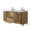 Palmilla 60" Freestanding Double Bathroom Vanity with Quartz Top-1042191653-1042191650