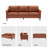 Barton 80.31'' Faux Leather Square Arm Sofa-1676347374
