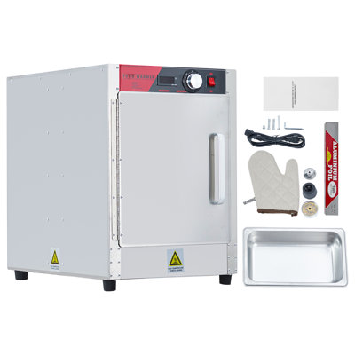 Professional 4-Tier Stainless Steel Food Warming Cabinet – 850W Hot Box with Water Tray, Single Door, Superior Insulation – Restaurant & Catering Equipment – Size: 16.5x22.8x22.6in, 4th Floor