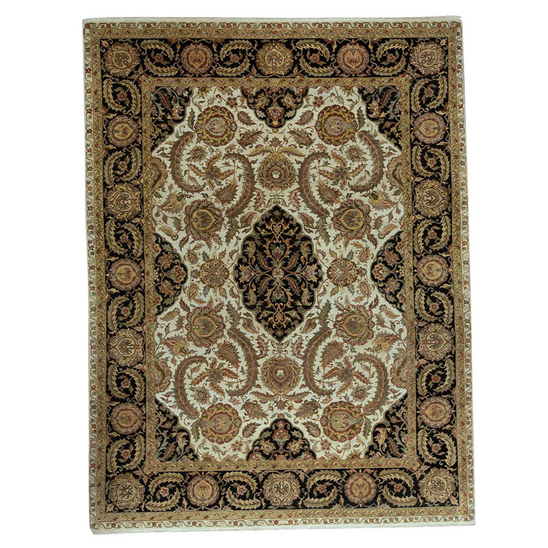 Wool Oriental Indoor Rug, Rectangle 9'1" x 12'12'