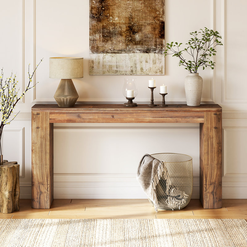 160cm Solid Wood Console Table