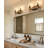 14"W 2-Light Aged Bronze and Distressed Oak Finish Bathroom Vanity Light Fixture