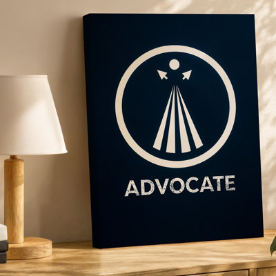 Canvas Set Against A Deep Velvety Black Background A Prominent Circular Wall Art Emblem Commands Attention Featuring A Dynamic Logo Of Canvas Wall Art