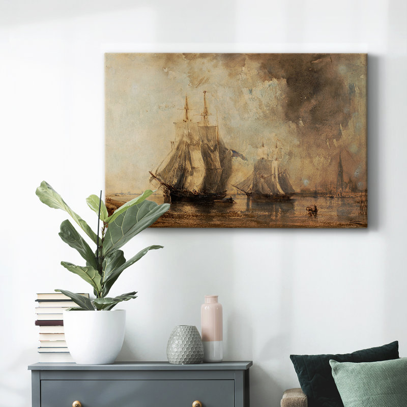 «Vintage Nautical Print-Cxxxviii» sur, Toile tendue, H 9 po x l 13 po
