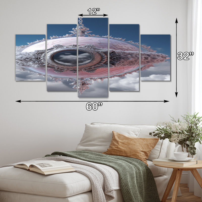 Oakes - Modern Wall Art Living Room - 5 Panels