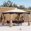 Pavillon de jardin extérieur de 10 pi x 12 pi avec filet et rideaux Outsunny