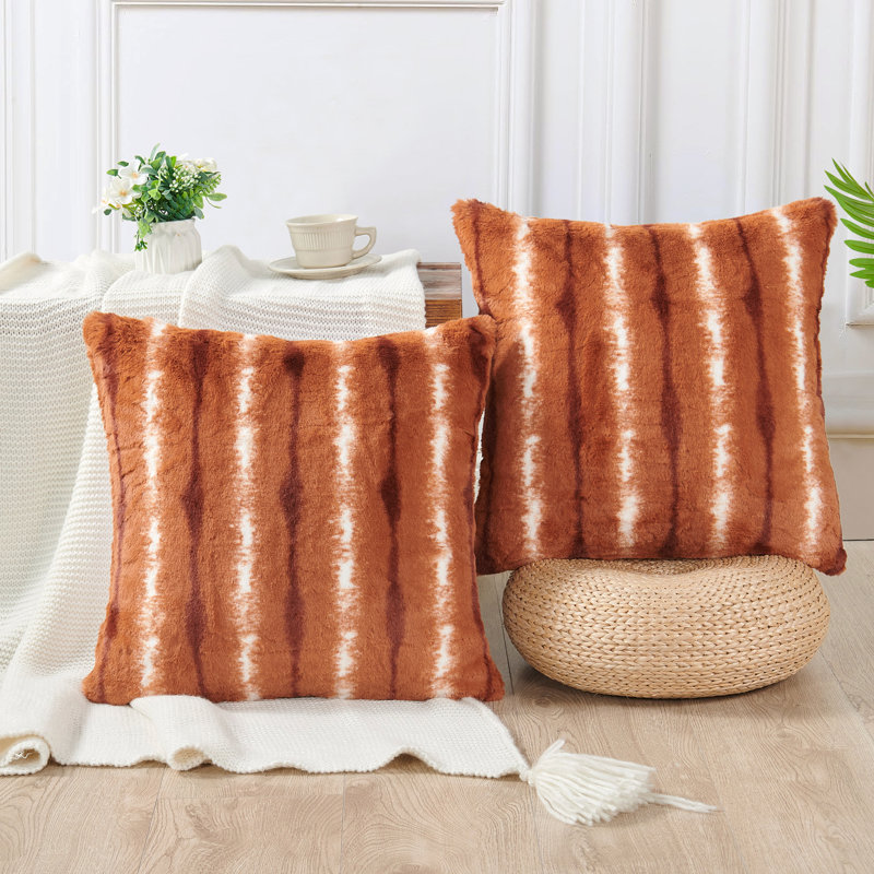 Housse de coussin Amanda, Orange brûlé