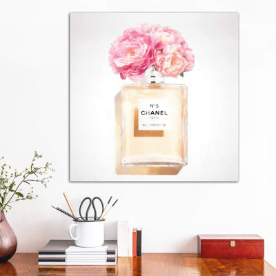 Peony Perfume - Wrapped Canvas Print