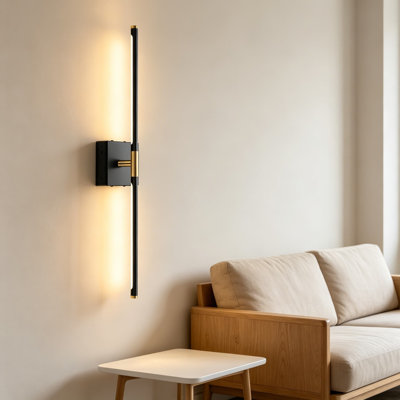 Ensemble de 2 appliques murales à piles rechargeables à DEL sans fil avec télécommande, à piles et à intensité variable 3000K-6000K pour le salon, la chambre à coucher et le couloir