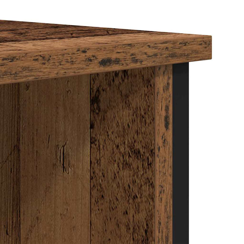 Unfinished TV Stand for TVs up to 43", Old Wood